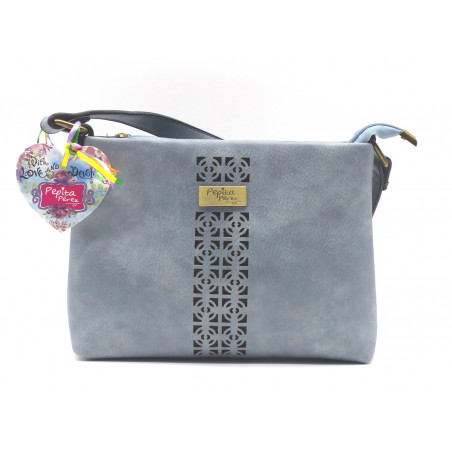 Bolso bandolera azul claro, Pepita Pérez. 13