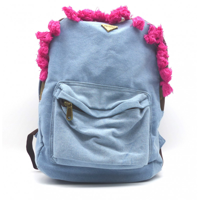 Mochila grande azul, de Privata. 57 Mochila grande azul, de Privata. 57