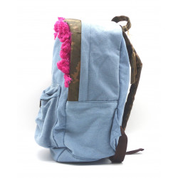 Mochila grande azul, de Privata. 57