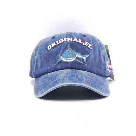 Gorra con visera, adaptable, bordado tiburón, de Glöko 5133