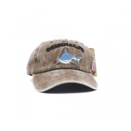 Gorra con visera, adaptable, bordado tiburón, de Glöko 5133