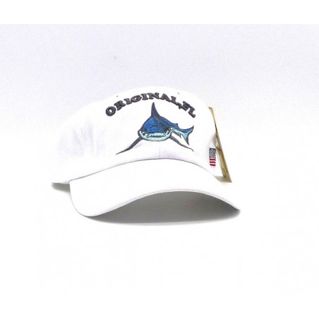Gorra con visera, adaptable, bordado tiburón, de Glöko 5133