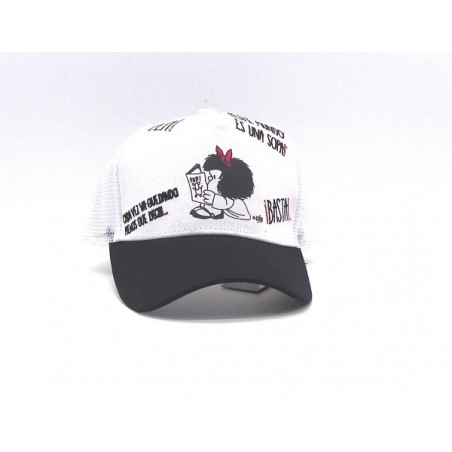 Gorra con visera, adaptable, con rejilla,  de Mafalda 5169