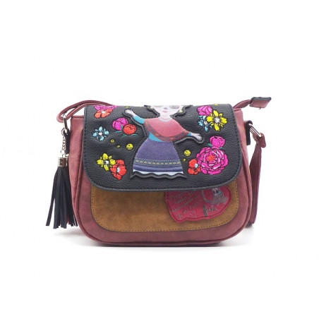 Bolso mediano bandolera, rígido, de Frida Kahlo 207