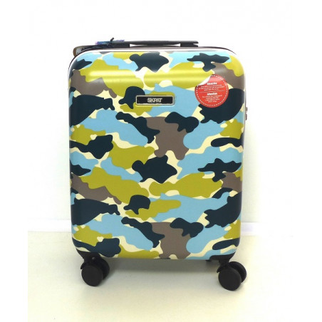 Maleta cabina, ligera,  rigida  con mango telescópico, estampada,  Camo, de Skpat 102