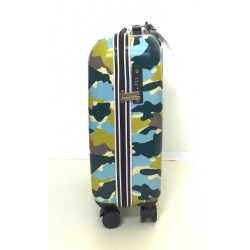 Maleta cabina, ligera,  rigida  con mango telescópico, estampada,  Camo, de Skpat 102