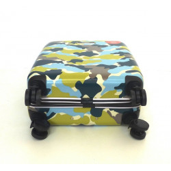 Maleta cabina, ligera,  rigida  con mango telescópico, estampada,  Camo, de Skpat 102