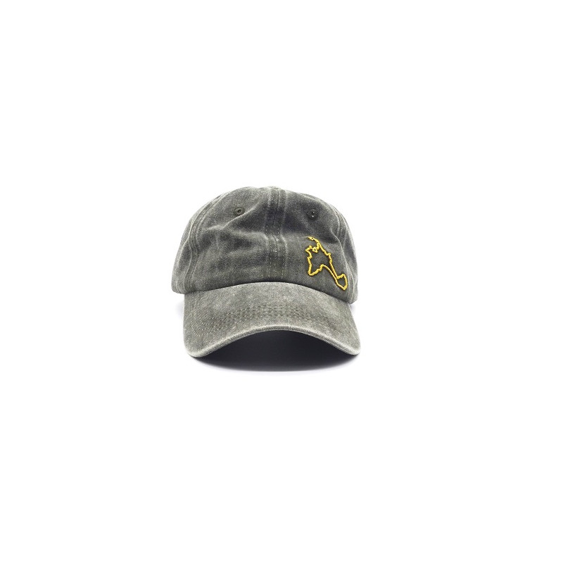 Gorra con visera, adaptable, con agujeros para transpirar, estampado liso, bordado isla, de Gloko 129