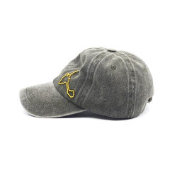 Gorra con visera, adaptable, con agujeros para transpirar, estampado liso, bordado isla, de Gloko 129