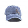 Gorra con visera, adaptable, con agujeros para transpirar, estampado liso, bordado isla, de Gloko 129