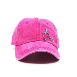 Gorra con visera, adaptable, con agujeros para transpirar, estampado liso, bordado isla, de Gloko 129