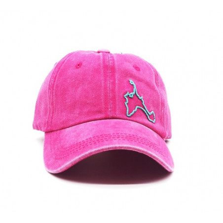 Gorra con visera, adaptable, con agujeros para transpirar, estampado liso, bordado isla, de Gloko 129
