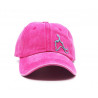 Gorra con visera, adaptable, con agujeros para transpirar, estampado liso, bordado isla, de Gloko 129