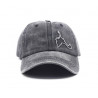 Gorra con visera, adaptable, con agujeros para transpirar, estampado liso, bordado isla, de Gloko 129