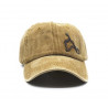 Gorra con visera, adaptable, con agujeros para transpirar, estampado liso, bordado isla, de Gloko 129