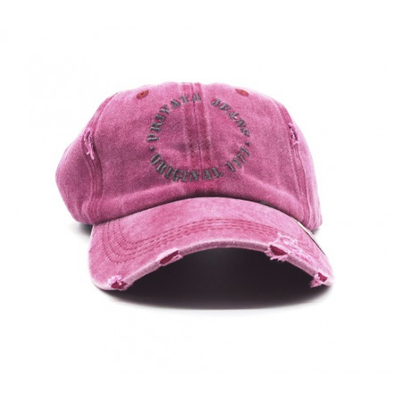 Gorra con visera, adaptable, con agujeros para transpirar, estampado liso, bordado: Privata Jeans-Original 1978 de Privata 308