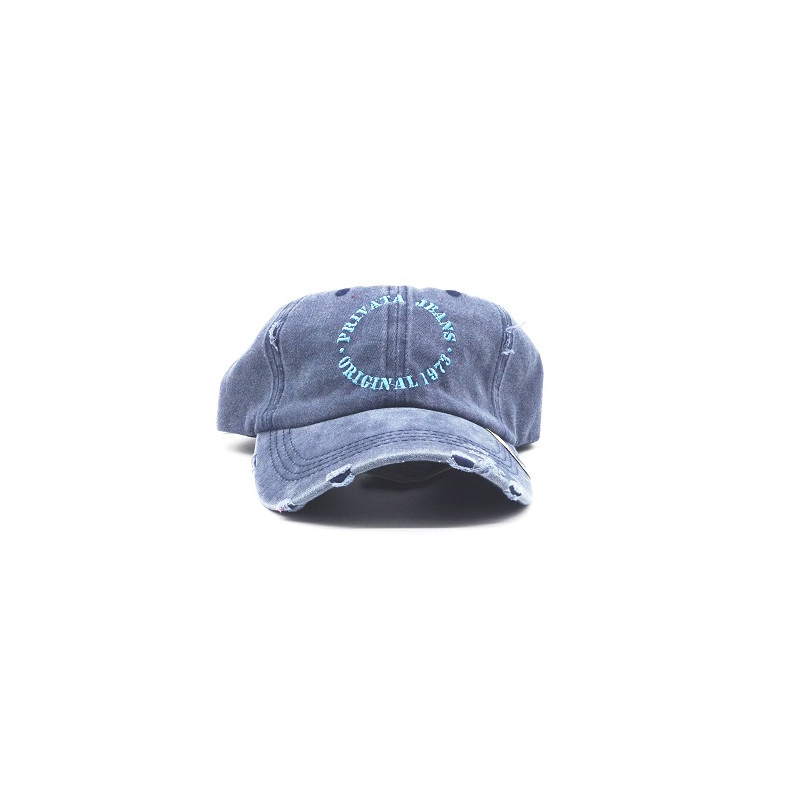 Gorra con visera, adaptable, con agujeros para transpirar, estampado liso, bordado: Privata Jeans-Original 1978 de Privata 308