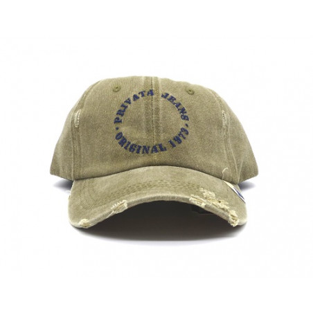 Gorra con visera, adaptable, con agujeros para transpirar, estampado liso, bordado: Privata Jeans-Original 1978 de Privata 308