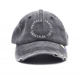 Gorra con visera, adaptable, con agujeros para transpirar, estampado liso, bordado: Privata Jeans-Original 1978 de Privata 308