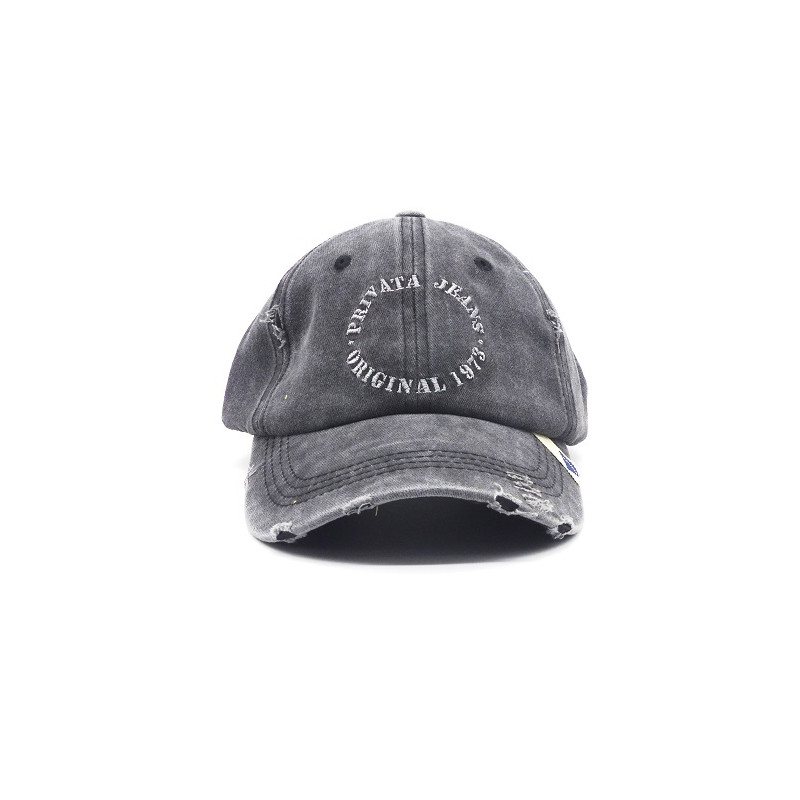 Gorra con visera, adaptable, con agujeros para transpirar, estampado liso, bordado: Privata Jeans-Original 1978 de Privata 308 Gorra con visera, adaptable, con agujeros para transpirar, estampado liso, bordado: Privata Jeans-Original 1978 de Privata 308