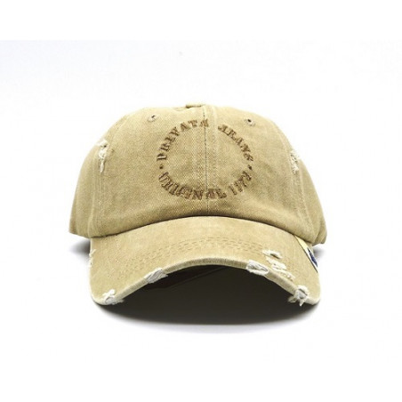 Gorra con visera, adaptable, con agujeros para transpirar, estampado liso, bordado: Privata Jeans-Original 1978 de Privata 308