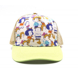 Gorra con visera, adaptable, con rejilla trasera para transpirar, estampado  dibujos Mafalda, 256