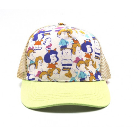 Gorra con visera, adaptable, con rejilla trasera para transpirar, estampado dibujos Mafalda, 256