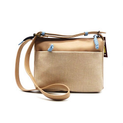 Bolso mediano, de bandolera estrecha regulable,  semirrígido, de poliéster,  de  Tiger, 075
