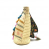 Bolso para mujer, grande , de hombro,  rígido, fibra vegetal,  bolsos de Frida Kahlo 060