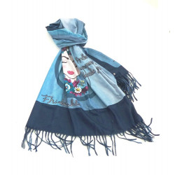 Bufandas mujer, grande, bufandas Frida Kahlo, regalos originales