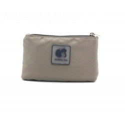 Monedero, tarjetero, pequeño, flexible, estampado gris,  Mafalda, 096