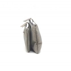 Monedero, tarjetero, pequeño, flexible, estampado gris,  Mafalda, 096