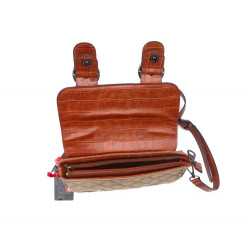 Bolsos mujer, mediano, de bandolera estrecha regulable,ligero,  rígido, ante sintético, bolsos Loeds,  60