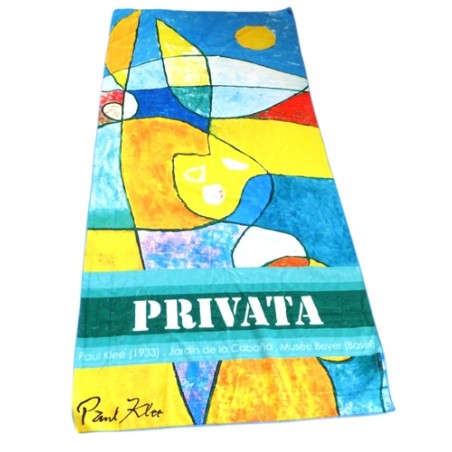 Toalla grande de playa, Diseños de arte, 100% poliéster, de Privata. 06