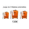Juegos 3 maletas extensibles, Benzi. Maletas de oferta.