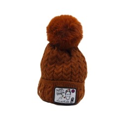 Gorro adaptable, con pompón, con forro de pelo, de Frida Kahlo