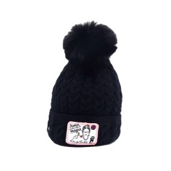 Gorro adaptable, con pompón, con forro de pelo, de Frida Kahlo