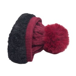 Gorro adaptable, con pompón, con forro de pelo, de Frida Kahlo