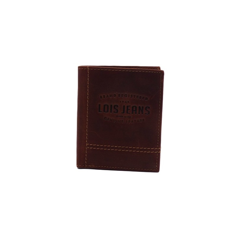 Billetero, tarjetero, monedero mediano, de piel, de Lois.