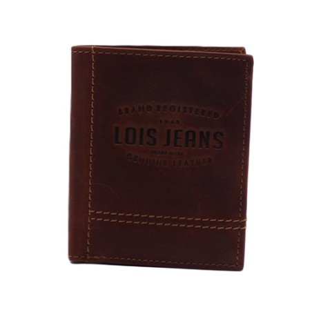 Billetero, tarjetero, monedero mediano, de piel, de Lois.