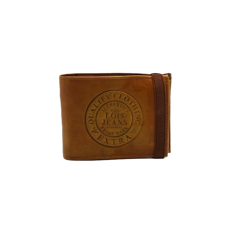 Billetero, tarjetero, monedero grande, de piel, de Lois.