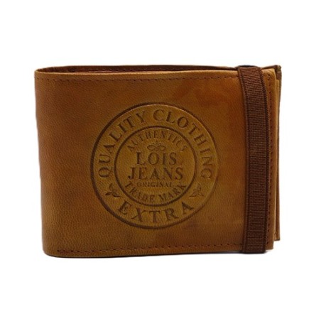 Billetero, tarjetero, monedero grande, de piel, de Lois.
