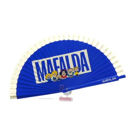 Abanicos hechos a mano, de madera, Mafalda