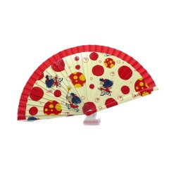 Abanicos hechos a mano, de madera, Mafalda