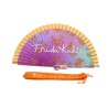 Abanico, mediano, de madera,  rosa, azul o naranja, abanicos artesanales, Frida Kahlo. 106
